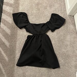 Elegant Black Off-Shoulder Dress